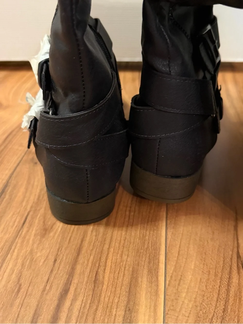Just can Black Over-the-Knee Zip Riding Boots
